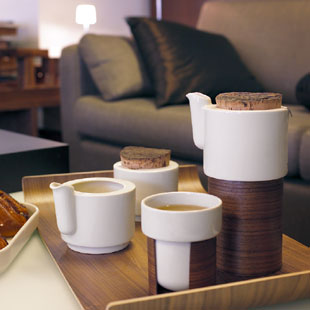 Warm tea or coffee set